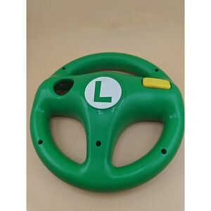 Hori Mario Kart Luigi Steering Wheel Wii Wii U Racing Controller Green OEM